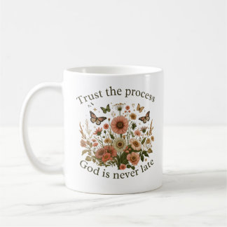 Floral design with butterflies – Christian quote “ Coffee Mug