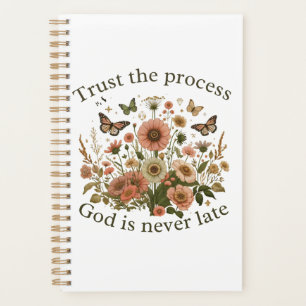 Floral design with butterflies – Christian quote “ Planner