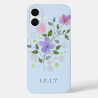 Floral Design with Name Lilly.