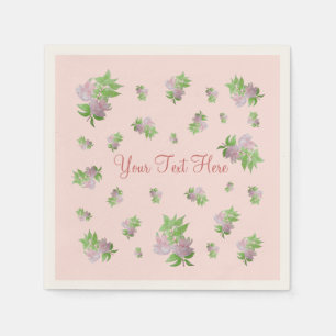 floral design with small pretty pink flowers napkin