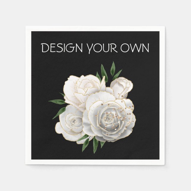 Floral Design Your Own Napkin (Front)