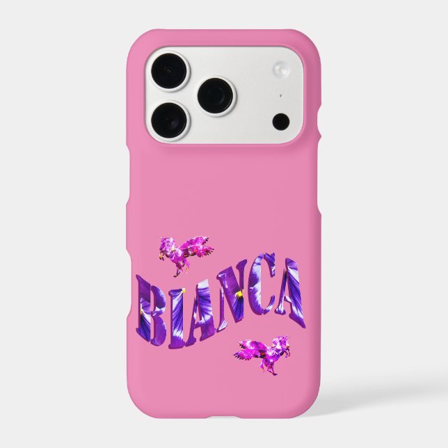 Floral Designed Bianca Name,  (Back)