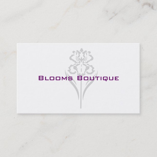 Floral Designer Business Cards (Front)