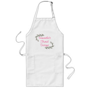 "_____ Floral Designs" Long Apron