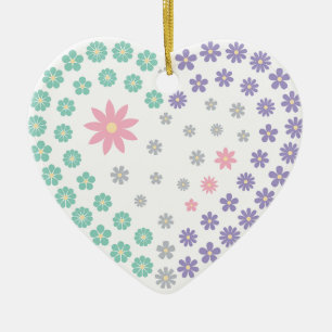 Floral Devotion Ceramic Tree Decoration