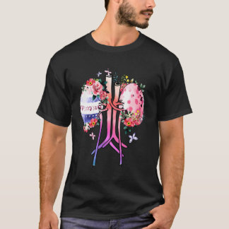 Floral Dialysis Nurse Easter Egg Kidney Dialysis T T-Shirt