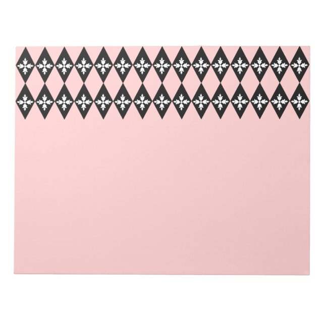 Floral Diamonds Notepad (Front)