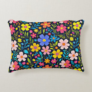 Floral Digital Painting Flowers Pattern-38875 Decorative Cushion