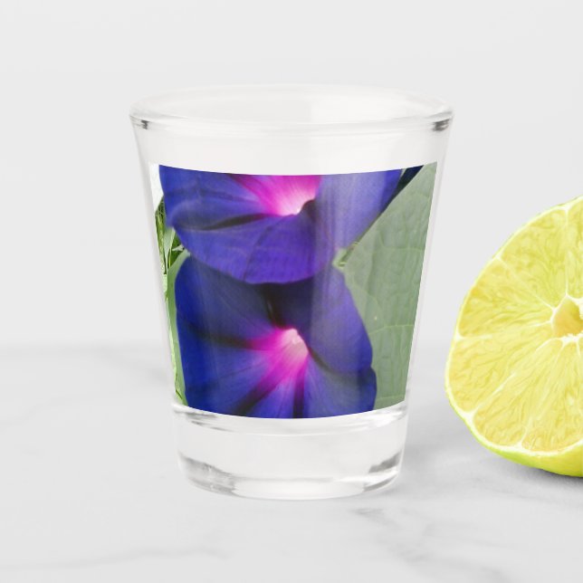 Floral Dinner Plate Shot Glass (Front)