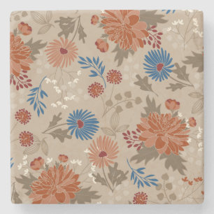 Floral Display Chrysanthemum Sunshine Coasters