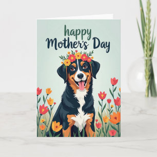 Floral Dog Joy Card