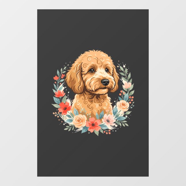 Floral Dog Round Sublimation (Sheet)