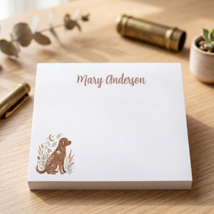 Floral Dog Stationery Celestial Botanical Pet Gift Post-it Notes