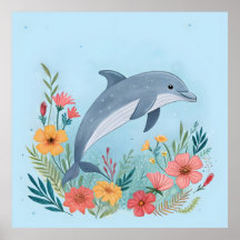 Floral Dolphin