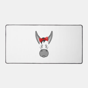 Floral Donkey Animal Halloween Costume Gift Desk Mat