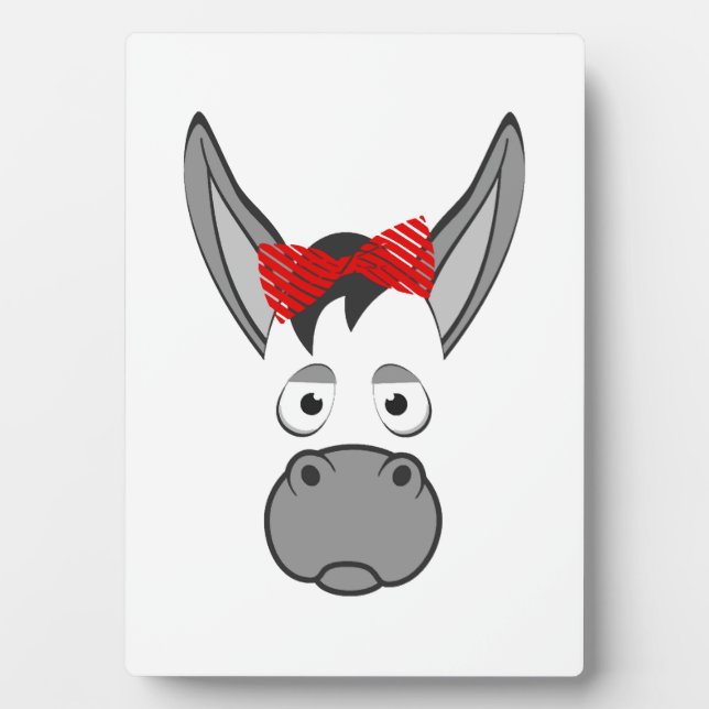 Floral Donkey Animal Halloween Costume Gift Plaque (Front)
