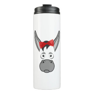 Floral Donkey Animal Halloween Costume Gift Thermal Tumbler