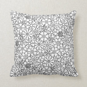 Floral Doodle Cushion