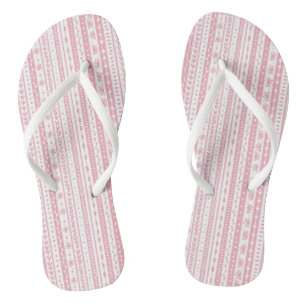 Floral doodle stripes jandals