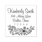 Floral Doodles Address Stamp