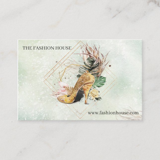 Floral - Double-sided Business Cards (Front)
