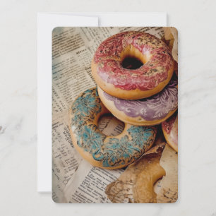 Floral Doughnut Holiday Card