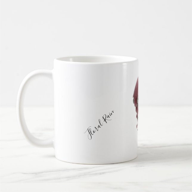 Floral Downpour Bloomfall Sheltered by Spring Wher Coffee Mug (Left)