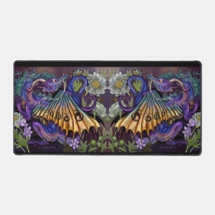 Floral Dragon Desk Mat