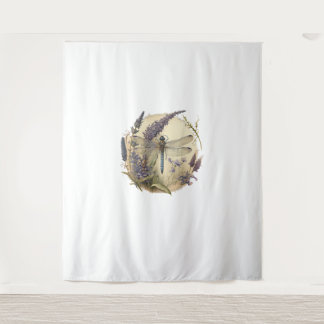 Floral Dragonfly Cottagecore Fairycore Nature Inse Tapestry