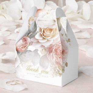 Floral Drama Wedding White ID1022 Favour Box