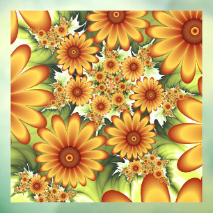Floral Dream, Modern Abstract Flower Fractal Art