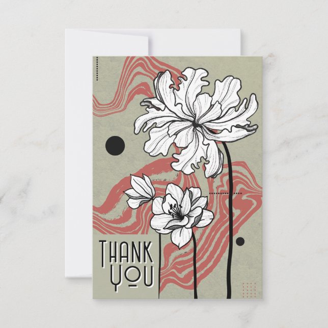 Floral Dream Thank you card (Front)