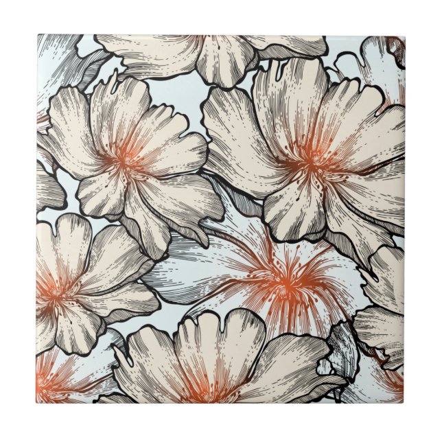 Floral Dreams #10 at Susiejayne Tile (Front)