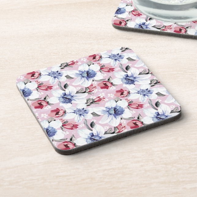Floral Dreams No. 2 at Susiejayne Beverage Coaster (Left Side)