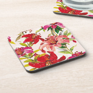 Floral Dreams No. 4 at Susiejayne Beverage Coaster