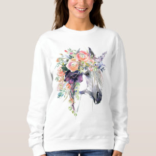Floral Dressed Unicorn Sweatshirt