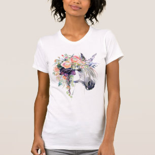 Floral Dressed Unicorn T-Shirt