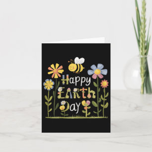 Floral Earth Day With Boho Flowers For Women And K Card