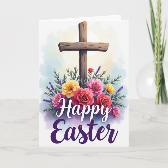 Floral Easter Blessing Card (Front)