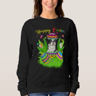 Floral Easter Egg  French Bulldog Easter Sweatshirt