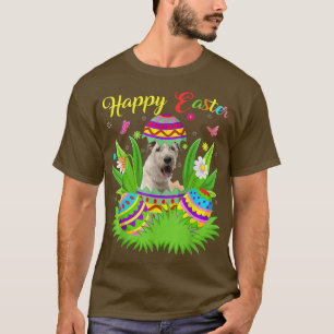 Floral Easter Egg Lover Funny Irish Wolfhound Dog T-Shirt