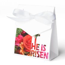 Floral Easter "He is Risen" Favour Gift Bag