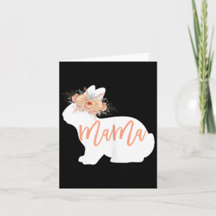 Floral Easter Mama Bunny Mum Flower Print for Card