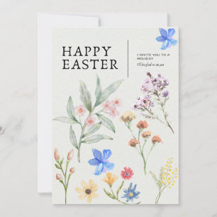 Floral Easter Party Invitation