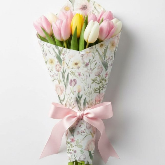 Floral Easter | Pastel Spring Flower Wrapping Paper (Creator Uploaded)