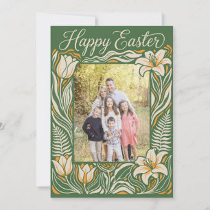 Floral Easter Photo Postcard - Personalized Botani