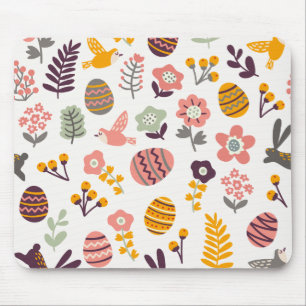 Floral Easter Spring Pattern Mousepad