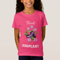 Floral Eggplant Illustration