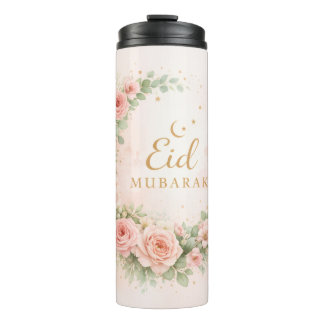 Floral Eid Mubarak – Blush Pink Islamic Gift f Thermal Tumbler