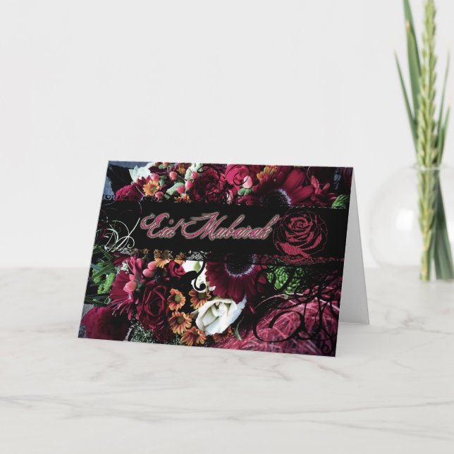 Floral Eid Mubarak Card (Front)